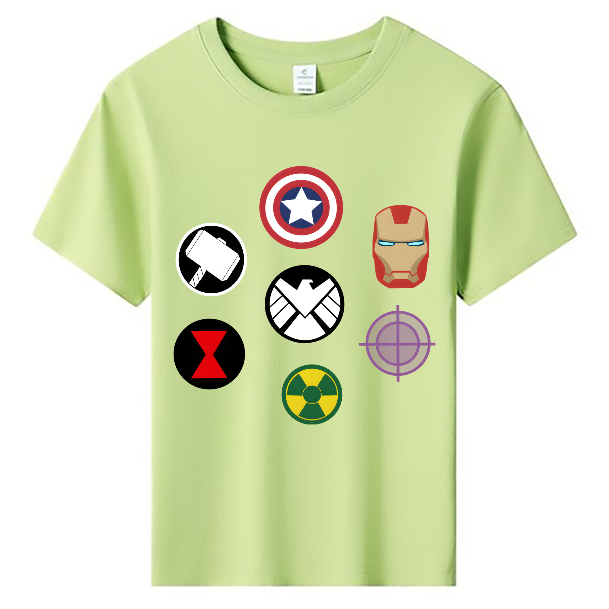 （画像用） アベンジャーズ The Avengers 綿100％キッズTシャツ（フロントプリント）